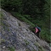 ...gleich zu Beginn des Steigs durch die Wolfschlucht (Blauberge) ist schon leichte Kletterei notwendig.