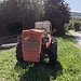 Ein alter Traktor in der Nähe von Kanalski vrh