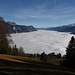 letzte Sonnenstrahlen bevor wir wieder in den Nebel abtauchen