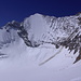 Schöne Ansicht der [p Lenzspitze] mit Dreieselswand und Nadeljoch vom Hohbalmgletscher aus.