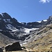 Blick zum Le Pleureur und dem kleineren Glacier de l'En Darrey