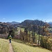 Weitermarsch nach Sternenberg;
am Horizont unser heute höchstes Gipfelziel