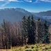 Ausblick von der Hirzegg - zum heutigen höchsten Gipfelziel