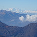 Monte Generoso, Monte Rosa e Alpi Pennine dallo Zucco Sileggio. Spunta anche il Cervino.