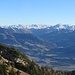 Blick zu den Kitzbüheler Alpen, dahinter Hohe Tauern