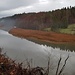 Die Aare und im linken Hintergrund der Bantiger mit seinem Sendeturm.