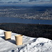 Glühwein et hiver en haut, atmosphère presque printanière en bas !