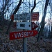 Diramazione sentiero 6, non segnalato. Ripristinato sentiero per Vassena. 