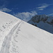 el rastro de esqui, el Brünnelistock y el Rossalpelispitz