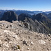 Jôf di Montasio - Blick über den Grat östlich/südöstlich des Gipfels, über den unser Auf-/Abstieg erfolgte.