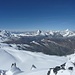 Blick zu den Zermatter Viertausendern