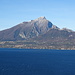 Monte Pizzocolo e lago di Garda.