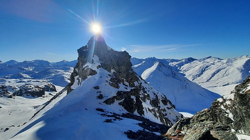  - Mazzaspitz -  Spuntone di roccia presso la bocchetta