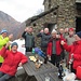 13.12.2018: qui siamo all’esterno del bivacco ma in una foto tre anni fa (manco io che sto facendo la foto), dove eravamo più numerosi e non sapevamo cosa fosse il Covid 19. Oggi eravamo di meno, ma lo spirito è rimasto lo stesso….