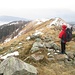 Mario in sosta contemplativa sulla Colma di Cremosello.