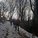 la salita , nel ghiaccio a nord