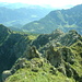 Blick zurück über den Aufstiegsgrat (hinten links Pizzo del Lambro)