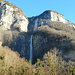 Der höchste Fall der Schweiz im Morgenlicht