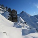 Im steilen Skianstieg auf der Skiroute Richtung Westlicher Eisentalerspitze