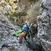 nel canalino, presso la "paretina"