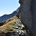 la cengia da seguire a circa 2590 m