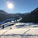 Hinter dem Miserengrat türmt sich der Titlis auf. 
