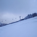 Tristesse mit Sturm und wenig Schnee im oberen Bereich des Atzmännig