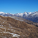 Blick über die Cima di Gorda zu den Greina-Alpen