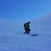 Urs bei der Abfahrt bei passablen Schneeverhältnissen