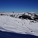 Blick über das kleine Skigebiet Faschina-Fontanella zur Damülser Mittagsspitze