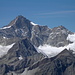 Zinalrothorn; vorne Äschhorn, Platthorn und Mettelhorn