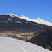 Auf sonnigen Weiden Richtung Planezza: über Lain (Vaz/Obervaz) von links Crap la Pala, Piz Scalottas, Piz Danis und Stätzerhorn, ganz rechts die Lenzerheide