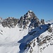 Piz Plavna Dadaint, ebenfalls ein Skitourenberg, im Zoom