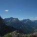 im Abstieg von der Zugspitze, halblinks Grünstein, ect., halbrechts Wannig