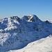 Das Ende Mai 1985 mit Skier bestiegene Flüela-Wisshorn im Zoom