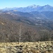 Panorama sulla Vallassina, con le montagne sullo sfondo (dalla Grignetta al Legnone) desolatamente prive di neve.