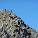 Bergsteiger auf dem Nordwest-Grat im Abstieg