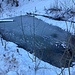 kühl und eisig der erste Anstieg zum Weiher bei Marchstei