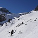 In der Steilstufe zwischen Hintersäss Alp und Chammhüttli