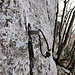 Vecchia attrezzatura di arrampicata