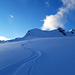 meine Abfahrtsspurt im unberührten Schnee...ein Traum (man achte aber auf die grosse Lawinengefahr derzeit)