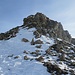 Anstieg von der Fuorcla zum Piz Clünas entlang des Sommerwegs