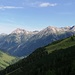 Panorama  Richtung  Norden in Allgauer  Alpen,ganz  links im  Hintergrund Widderstein,2533m.