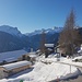 Diesmal liegt sogar Schnee in Mathon am sonnigen Schamserberg