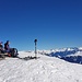 Gipfelrast beim massigen Steinmannli