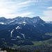 Blick ins hohe Wettersteingebirge