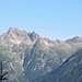 Detail Südostwand Biberkopf,2599m,mit blaue  Himmel, in Allgäuer Alpen.