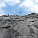 Fast unglaublich, auf dem Gipfel des  Griestalerspitze es ist noch  blaue  Himmel,  so,   wir  sind  wilkommen!