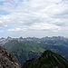 Detail Allgäuer Alpen  und Hornbachkette,  es  sind Grosse  Krottenkopf,Marchspitze,Hochvogel gut  erkennbar...