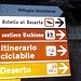 Indicazioni poste all'inizio di Via Al Tiglio a Chiavenna.